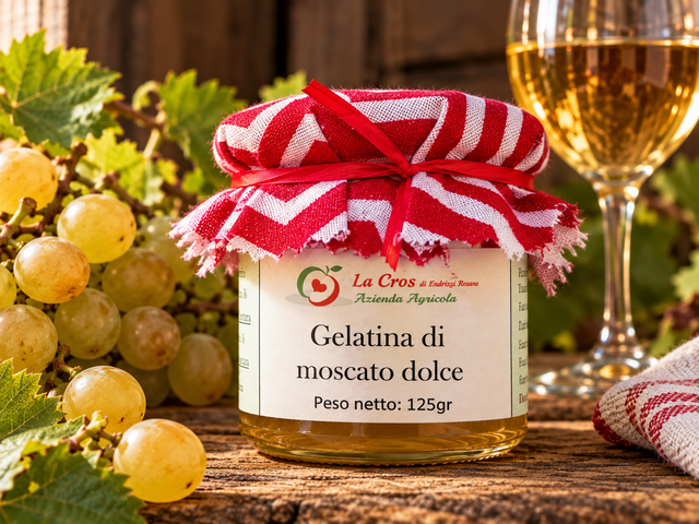 Vasetto di gelatina di moscato dolce