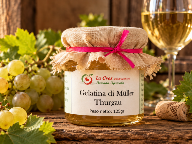 Vasetto di gelatina di Muller Thurgau